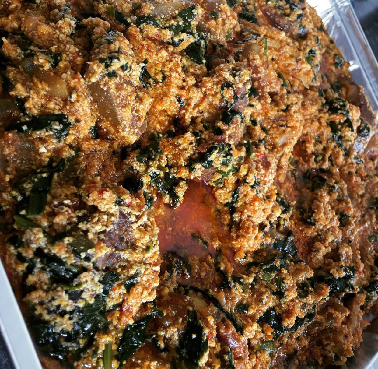 Efo-Egusi soup