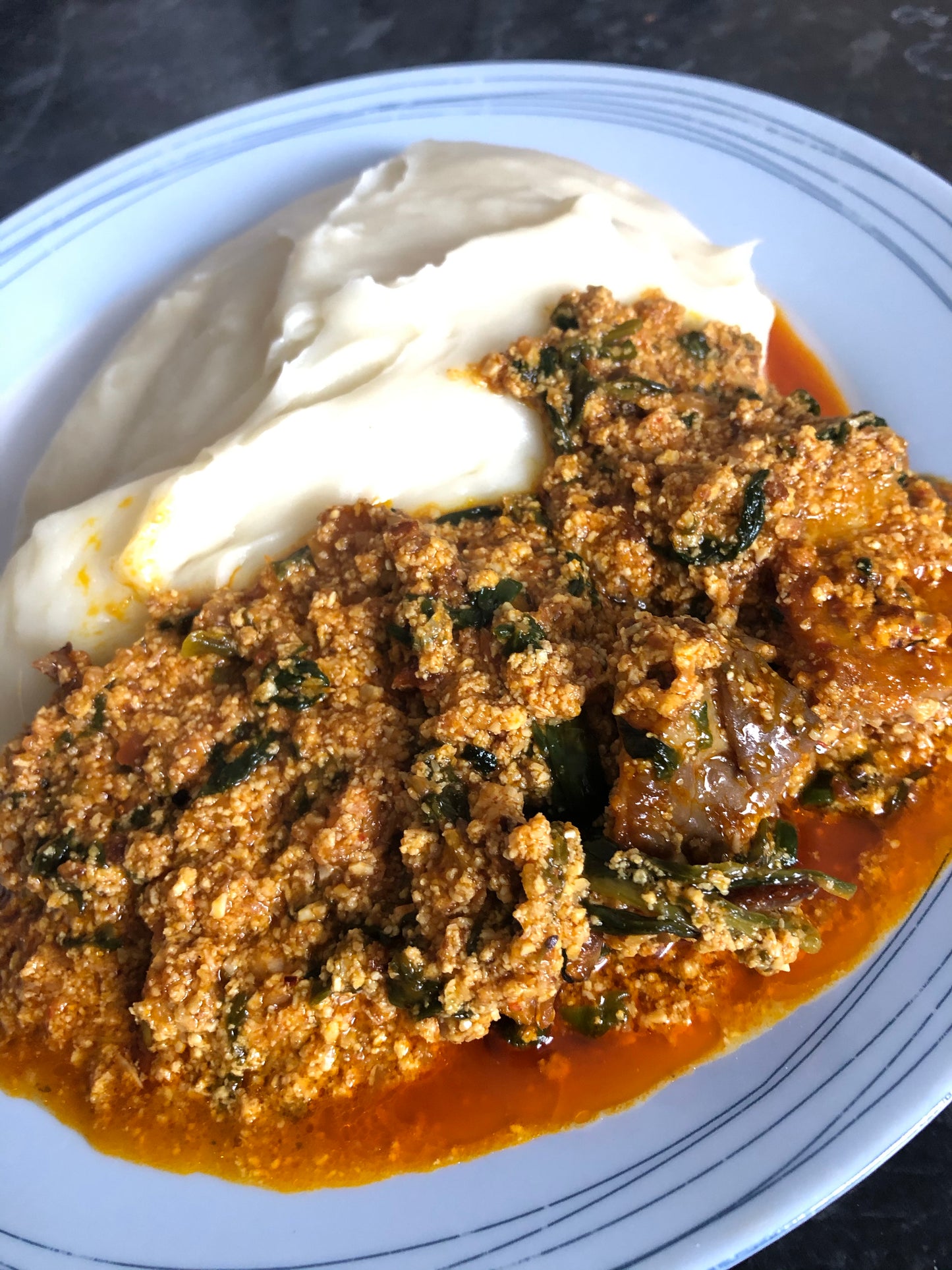 Efo-Egusi soup